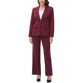 Lamgool Women's Suit 2 Pieces One Button Glimmer Blazer and Pants Set Dressy Casual Business Work Outfits
