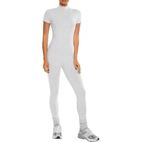 Forever 21 Womens Fitted Mock Neck Jumpsuit
