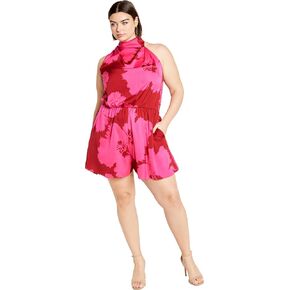 City Chic Plus Playsuit ، kiana print playsuit