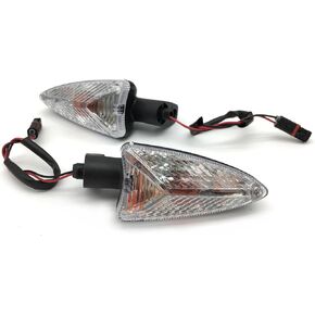 2PCS إشارات دراجة نارية مناسبة لـ BMW F650 700 800 GS 2010-2016 R1200 K1200R K1300S S1000 RR 2010-2014 Turn Lampbulb (مقبض قصير وواضح)