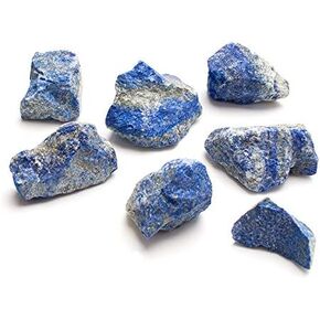 ½ Lb Lapis Lazuli Bulk Rough Raw Rock Natural Crystal Gem Stone For Cabbing, Tumbling, Lapidary, Polishing, Wire Wrapping, Fountain, Wicca, Reiki Healing, Mediation, Chakra Balancing, Yoga