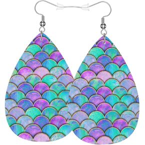 Teardrop Earrings For Women, Dangle Earrings Jewelry For Women, Lightweight Faux Leather Earrings Gifts