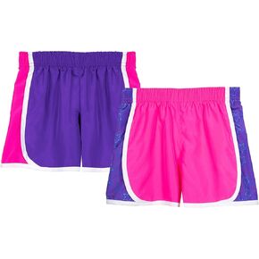 Cheetah Girls 2 Pack Active Running Gym Shorts تعيين تمرينات Activewear خفيفة الوزن لفتيات في سن المراهقة الرياضة