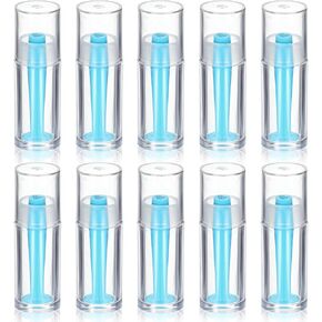 10 Pcs Soft Contact Lens Remover Tool,Blue Scleral Lens Inserter Silicone Soft Eye Contacts Plunger for RGP and Scleral Lenses