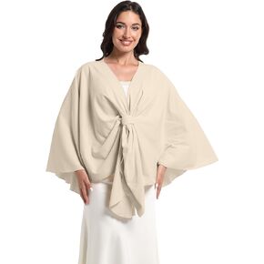 Elegant Shawl Wraps For Women, Warm Open Front Poncho Sweater, Casual Cashmere like shawl, Winter