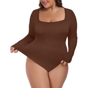 Foreyond plus bodysitits للنساء بدعوى طويلة الأكمام