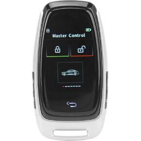 Remote Starters for Cars Car Alarm Remote Start Car for Smart LCD Key Bluetooth 5.0 Connection Keyless Entry Smooth Touch for One Button Start Silver (Silver)