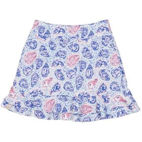 Simply Southern Women's Skort with Ruffled Hem - Designer Prints - Adult