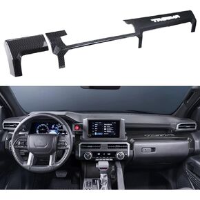 INTGET Dashboard Panel Cover for 2024 2025 Toyota Tacoma Accessories ABS Plastic Interior Decoration for Tacoma SR/SR5/TRD PreRunner/Sport/Off-Road (with 14inch Screen)