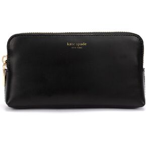 kate spade new york Zip Embossed Logo Belt Bag, Removable Pouch for Hands-Free Carrying & Travel, Black
