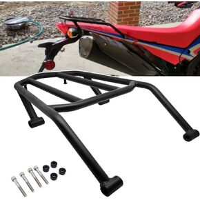Black Rear Luggage Rack Compatible with Honda CRF300L CRF300LS CRF300L Rally (2020-current)