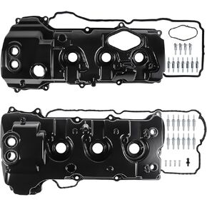 Aluminum Engine Valve Cover with Gasket Bolts fit for Ford F-150, Ford Transit-150/250/350/350HD, Expedition, LincoIn Navigator 3.5L Turbo Left & Right Cylinder Head DL3Z6582C, BL3Z6582H