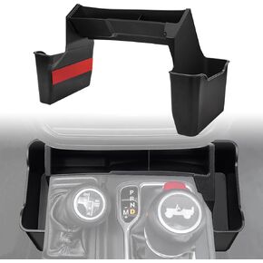3pcs التروس منظم التحول في صينية متوافقة مع 2018-2024 2025 Jeep Wrangler JL JLU 4XE & 2020-2024 2025 Gladiator JT Center Center Organizer for Jeep Wrangler Accessories (ليس لـ JK/JKU)