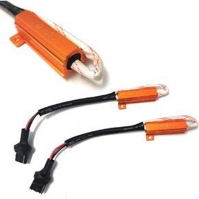 iJDMTOY 50W 6-Ohm Load Resistors Compatible With 1156 1157 3156 3157 7440 7443 LED Turn Signal Light Bulbs Fix Hyper Rapid Flash Problem