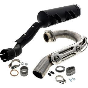 NICHE Exhaust Kit Muffler Silencer Header Manifold for Yamaha YFZ450 YFZ450R