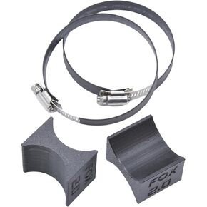 2.0" Shock Reservoir Mount Kit – Compatible with 803-02-002/803-02-044 – Stainless Clamp & 3D Printed Isolators for Off-Road Suspension Upgrades