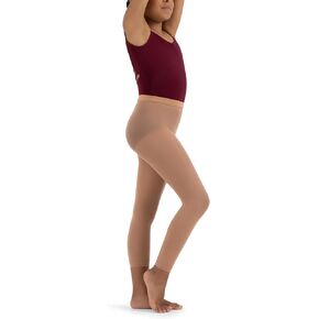 Capezio girls Hold & Stretch Footless Socks athletic dance tights, Light Suntan, 8 10 US in Saudi Arabia