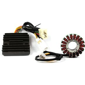 Magneto Stator Coil Voltage regulator Rectifier Kit Compatible with Honda VFR800 2002-2009