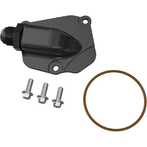Bevinsee Timing Chain Tensioner Oil Return Plate Cover Drain Sidewinder Compatible with Honda K20 K24 Engines Aluminium Timing Chain Tensioner Cover Plate Kit Replacement