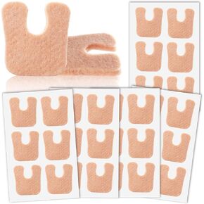30 pcs u على شكل u منصات الكالس من أجل أسفل القدم اللوحة المقدمة للبطء الذاتي ، تمنع الاحتكاك والبثور من وسادة القدم لتخفيف الآلام للرجال والنساء