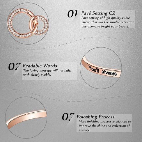 Xmas Coworker Leaving Gift, ‘You'll Always Be A Part of Us’ Bangle Bracelet, Going Away Retirement Jewelry for Women, Funny Goodbye Farewell Presents for Colleague Friend Boss Mentor Manager in Kuwait