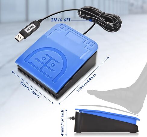 لعبة مفتاح تبديل للقدمين الواحدة من iKKEGOL 2022 مطور USB بمفتاح واحد ومفتاح للتشغيل بمفتاح واحد مخصص لوحة مفاتيح الكمبيوتر ماوس لعبة HD-(الدواسة الصفراء) in Kuwait