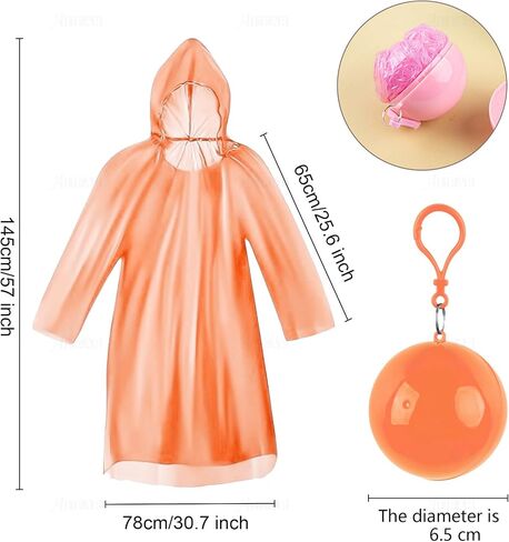 AUEAR, Portable Disposable Emergency Raincoats Waterproof Rain Poncho in A Ball for Traveling Camping Outdoor in Saudi Arabia