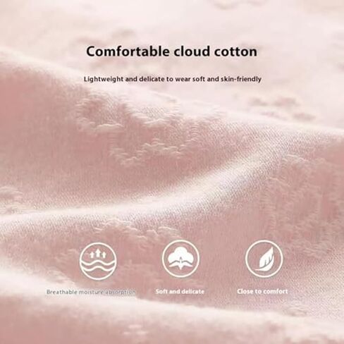 jiukehua] سراويل قطنية للسيدات مع تقليم دانتيل ، ملابس داخلية مريحة وناعمة ، 5 عبوات in Saudi Arabia