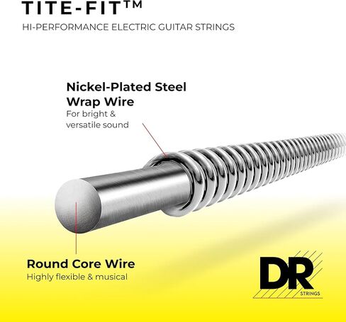 DR Strings TITE FIT Electric Guitar Strings (TF8-11) in Kuwait