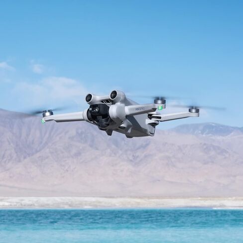 DJI Mini 3 Pro (DJI RC) – Lightweight and Foldable Camera Drone with 4K/60fps Video, 48MP Photo, 34-min Flight Time, Tri-Directional Obstacle Sensing, Ideal for Aerial Photography and Social Media in Saudi Arabia