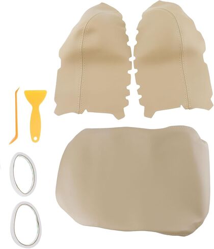 غطاء ذراع لوحة الباب الأمامي وغطاء وحدة التحكم المركزية متوافقة مع هوندا Pilot 2009-2015 مع أداة إزالة (رمادي) in Kuwait