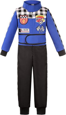 Kids Race Car Driver Costume Toddler Boys Race Car Driver Halloween Costume in Kuwait