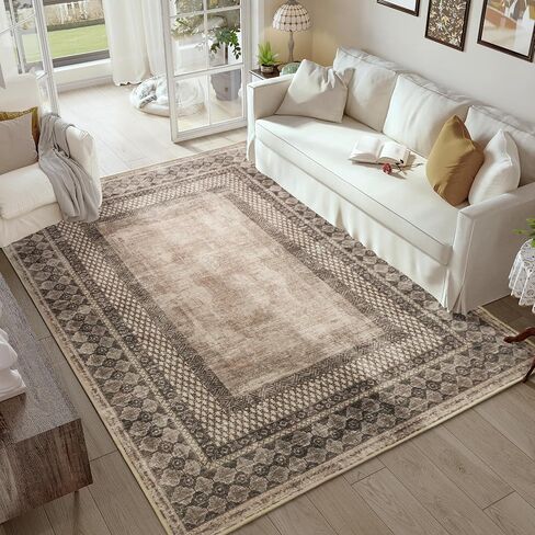 NICETOWN Sage Green Rug 2x3 Entryway Small Carpet Washable Thin Geometric Area Rug with Rubber Backing - 2x3 Boho Non-Slip Foyer Carpet for Kitchen Laundry Bathroom Bedroom in Saudi Arabia