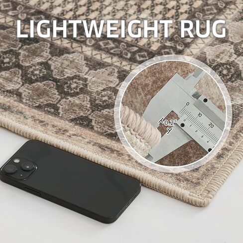 NICETOWN Sage Green Rug 2x3 Entryway Small Carpet Washable Thin Geometric Area Rug with Rubber Backing - 2x3 Boho Non-Slip Foyer Carpet for Kitchen Laundry Bathroom Bedroom in Saudi Arabia