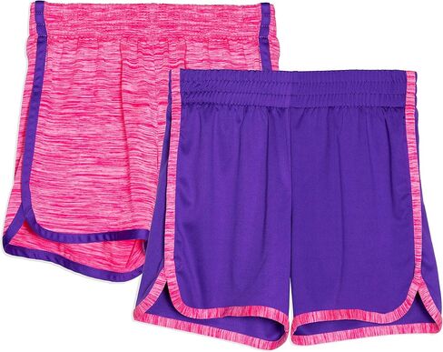 Cheetah Girls 2 Pack Active Running Athletic Gym Shorts Set Workout Activewear Lightweight for Teen Girls Kids Sports in Saudi Arabia
