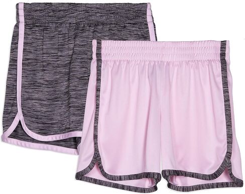 Cheetah Girls 2 Pack Active Running Athletic Gym Shorts Set Workout Activewear Lightweight for Teen Girls Kids Sports in Saudi Arabia