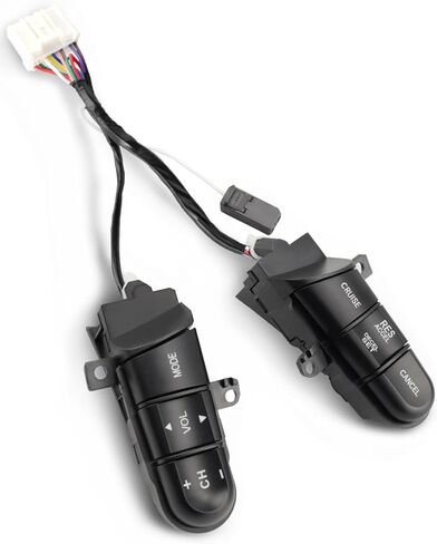 Steering Wheel Cruise Control Switch Fit for Honda Civic 2006 2007 2008 Replace #36770-SVA-A41 36770-SNA-A12 Green Backlight in Saudi Arabia