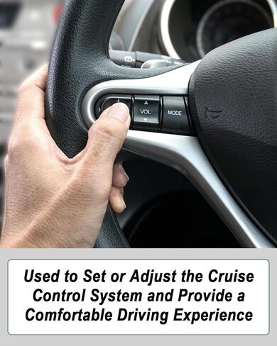 Steering Wheel Cruise Control Switch Fit for Honda Civic 2006 2007 2008 Replace #36770-SVA-A41 36770-SNA-A12 Green Backlight in Saudi Arabia