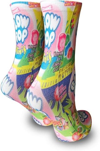 KACOLOR Women Crazy SocksFunny Novelty Socks Colorful Candy Snack Junk Food Patterned Crew Socks in Kuwait