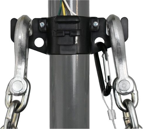 HitchBoss 7-Way - Towing Organizer for Manual/Electric 2" & 2 ¼" Trailer Hitch - Easy Install RV Accessories - Side Hooks, Cable & Harness Holder - Durable Polypropylene, Made in USA in Kuwait