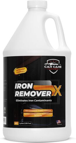Car Care Iron Remover X, Car Detailing Iron Rust Remover-Wheel, Paint, Ceramic-Cleaner-Car Cleaner Exterior Care Products, Colorless Rim Cleaner, Decal Remover-Use Before Clay Bar (128 Fl Oz Gallon) in Saudi Arabia