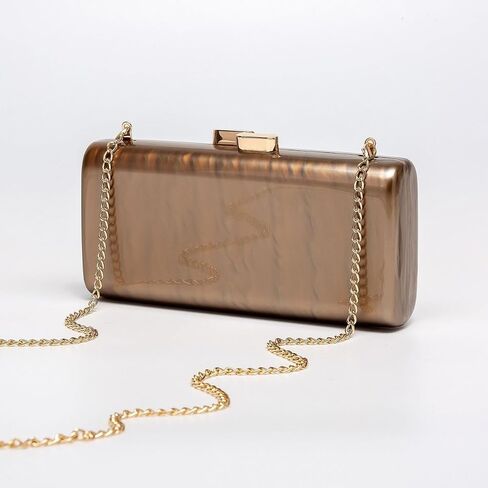 Women Acrylic Clutch for Women Evening HandBag Lipstick Bag for Wedding Party Prom Cocktail Gold Clasp in Saudi Arabia