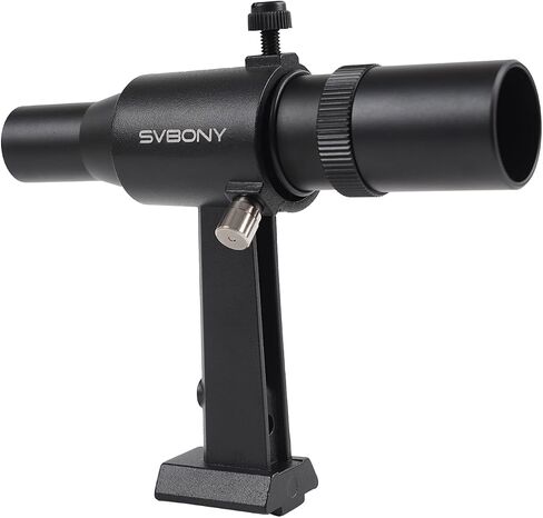 SVBONY SV182 Finderscope, Right-Angle Correct-Image Optical Finder, 6x30 Finder Scope for Astronomy Telescope, with Crosshair and Bracket in Saudi Arabia