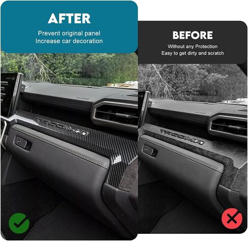 INTGET Dashboard Panel Cover for 2024 2025 Toyota Tacoma Accessories ABS Plastic Interior Decoration for Tacoma SR/SR5/TRD PreRunner/Sport/Off-Road (with 14inch Screen) in Saudi Arabia