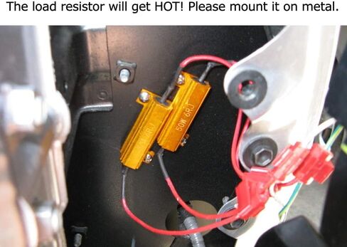 iJDMTOY 50W 6-Ohm Load Resistors Compatible With 1156 1157 3156 3157 7440 7443 LED Turn Signal Light Bulbs Fix Hyper Rapid Flash Problem in Saudi Arabia