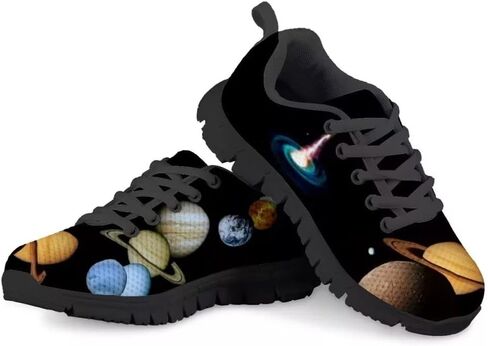 Dellukee Boys Girls Fashion Sneakers Kids Orange/Yellow/Blue/Black Solid Color Polka Dot Walking Running Shoes in Kuwait