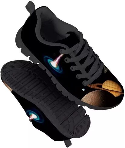 Dellukee Boys Girls Fashion Sneakers Kids Orange/Yellow/Blue/Black Solid Color Polka Dot Walking Running Shoes in Kuwait