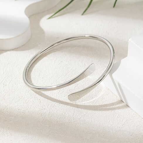 Gold Silver Arm Cuff for Women Upper Arm Bracelet Trendy Dainty Thin Bangle Bracelets Minimalist Armband Summer Beach Jewelry in Saudi Arabia