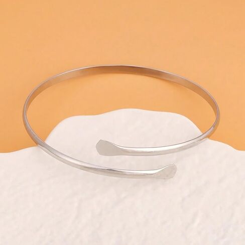 Gold Silver Arm Cuff for Women Upper Arm Bracelet Trendy Dainty Thin Bangle Bracelets Minimalist Armband Summer Beach Jewelry in Saudi Arabia