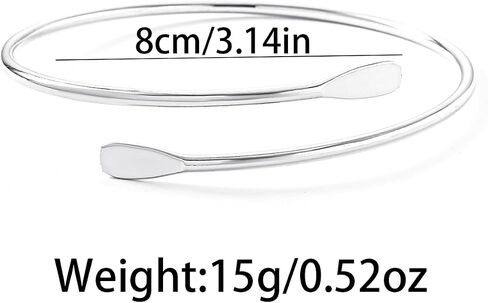 Gold Silver Arm Cuff for Women Upper Arm Bracelet Trendy Dainty Thin Bangle Bracelets Minimalist Armband Summer Beach Jewelry in Saudi Arabia